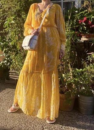 Максіплаття жовте