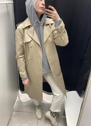 Тренч бежевий