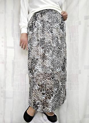 Шифонова спідниця на гумці, з підкладкою