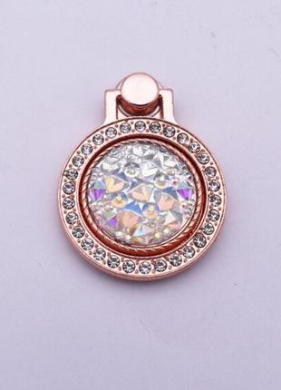 Кільце-тримач і підставка для телефона "br78 — рожеве золото". попсокет для смартфона