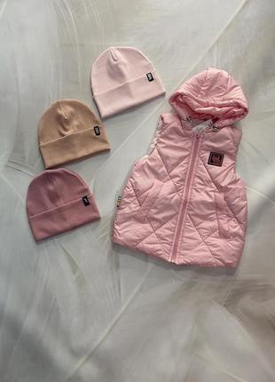 Розовая жилетка для девочек