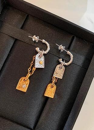 Серьги в стиле louis vuitton