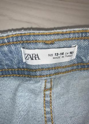 Джинси жіночі кльош світлосині zara 13-14 років 164 см xs-s3 фото