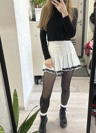 Юбка шорты плиссе юбка тенниска