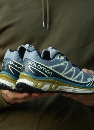 Мужские кроссовки salomon xt-6 grey blue 40-41-42-43-44-454 фото