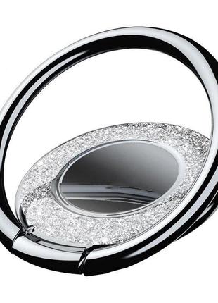 Кільце-тримач і підставка для телефона metal ring kod58 чорний. попсокет для смартфона