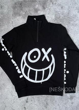 Мужская кофта adidas originals x andré saraiva half-zip pullover black ia63961 фото