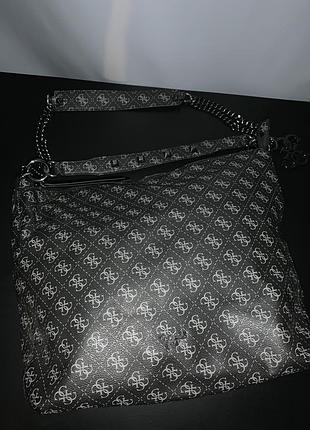 Guess zadie logo жіноча сумка монограм