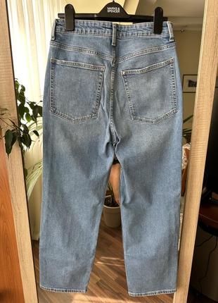 Cropped джинсы h&m, размер 40, высокая посадка3 фото