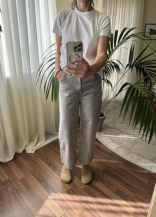 Cropped джинси з високою посадкою, розмір 40