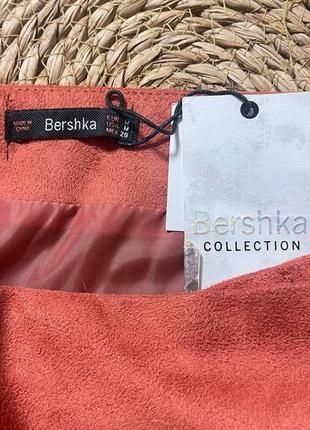 Новая мини-юбка яркая терракотовая, bershka5 фото