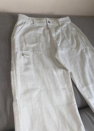 Карго прямые широкие рабочие джинсы h&amp;m3 фото