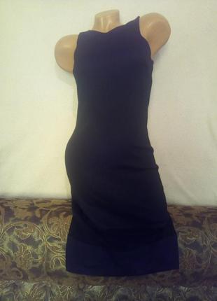 Шикарное черное платье 42/44р