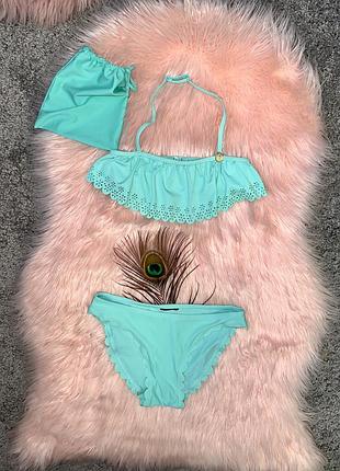 Гарний фірмовий, роздільний купальник на дівчинку, зріст -146-152