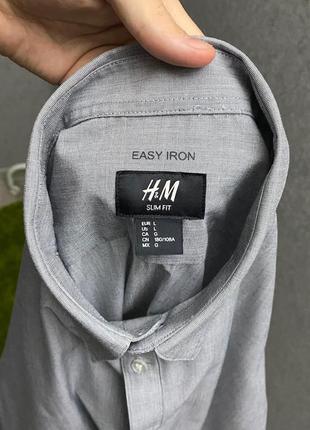 Серая рубашка от бренда h&m5 фото