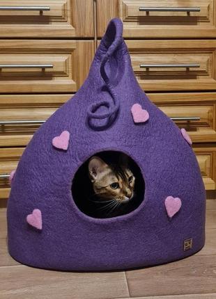 Під замовлення будиночок для кота із вовни