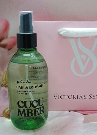 Парфюмированный мист cucumber pink victoria’s secret.