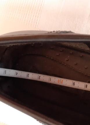 Hotter кожаные туфли полуботинки шкіряні туфлі р. 38,5 ст. 25,5 см5 фото