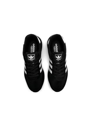Adidas iniki черные с белым5 фото