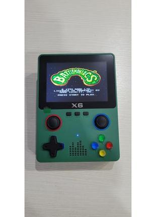 Игровая приставка консоль x6, 3,5-дюймовый ips-экран, двойной джойстик, ретро-приставка.