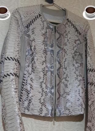 Куртка кожа кожаная питон настоящая кожа питона