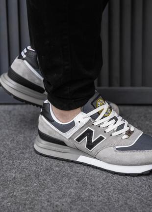 Кросівки чоловічі new balance 574 legacy x stone island4 фото