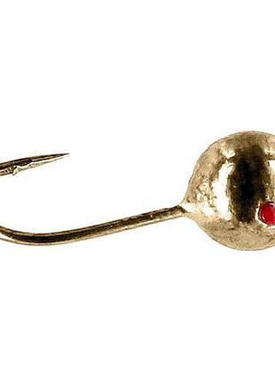 Мормишка mikado куля з отвором 0,7 гр золото