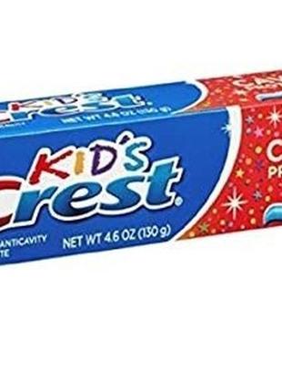 Дитяча зубна паста crest kids cavity protection sparkle fun 130г. детская зубная паста крест1 фото