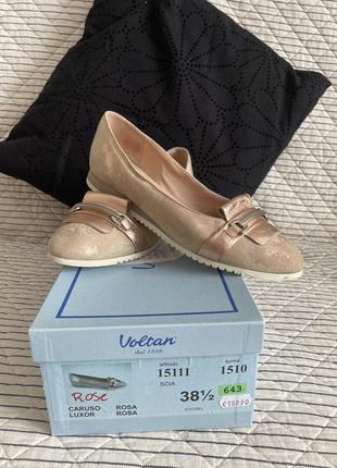 Туфли-балетки,кожаные. италия.