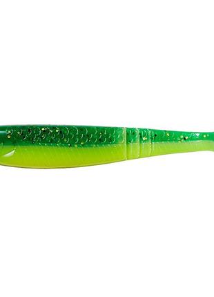 Силіконова приманка dam effzett shad paddletail 10 см uv green/lime (pak 48)