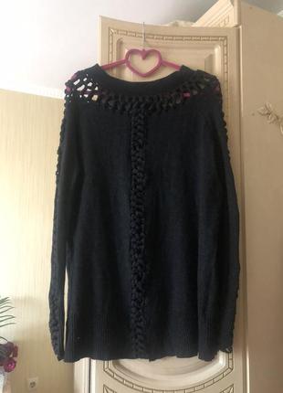 Трендовый объёмный свитер джемпер туника платье, all saints allsaints6 фото