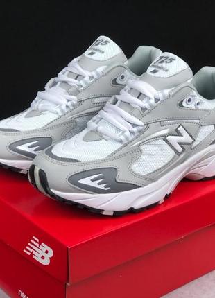 Мужские кроссовки new balance 725 grey Damen New Bastion серого с белым цветами