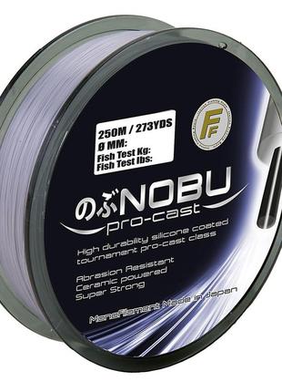 Леска lineaeffe ff nobu pro-cast 0.255мм  250м.  fishtest-8,50кг  (серая)  made in japan