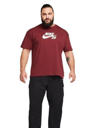 Оригинальная футболка мужская nike sb tee logo hbr cv7539-619