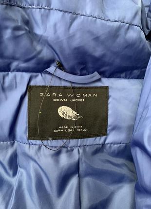 Куртка пуховая голубая zara4 фото