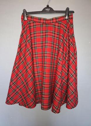 Стильная юбка в шотландскую клетку английского бренда.