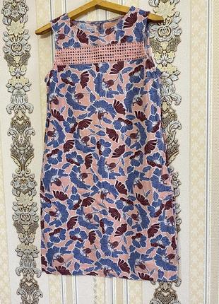 Летнее льняное сарафан, платье, платье