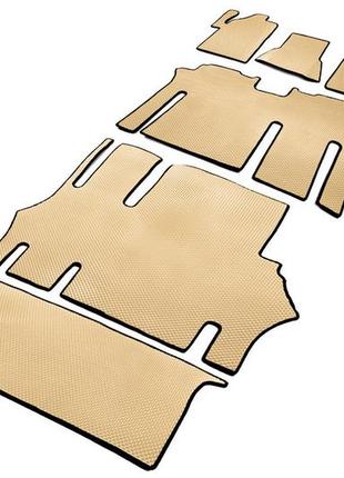 Коврики eva v2 (полный салон, бежевые) для mercedes vito w639 2004-2015 гг