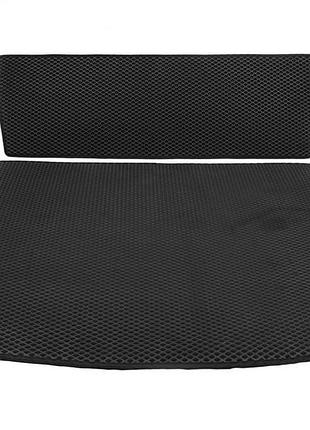 Коврик багажника v2 maxi (eva, полиуретановый, черный) для volkswagen caddy 2015-2020 гг