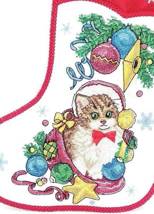 Рождественский сапожок - "котенок"2 фото