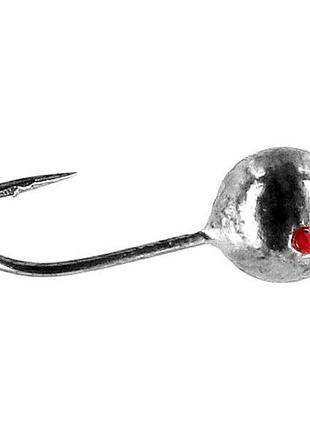Мормишка mikado куля з отвором 0,3 гр срібло