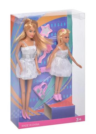Игровой набор кукла с дочкой defa 8126 с аксессуарами (белый)