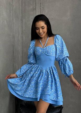 Волшебное платье с имитацией корсета платья мини платье сарафан мины