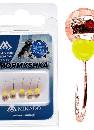 Мормышка mikado шар с отверстием граненый 0,3гр медь 1шт.