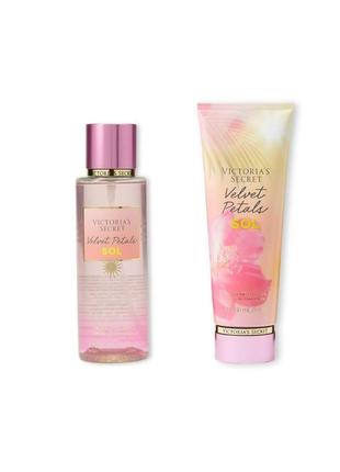 Набір для тіла velvet petals sol victoria's secret