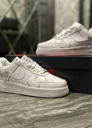 Nike air force 1 white cheap with butterflies