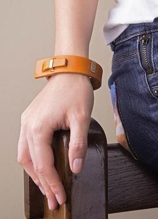 Кожаный браслет luy n.2 один оборот (желтый)