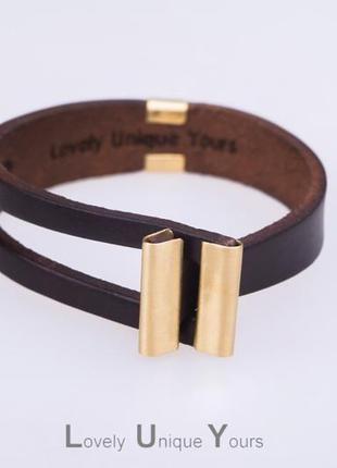 Кожаный браслет luy n.5 один оборот (коричневий)