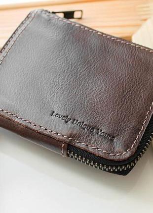 Шкіряний гаманець luy n15 коричневий