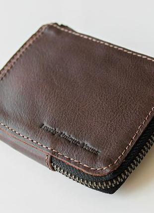 Шкіряний гаманець luy n15 коричневий9 фото